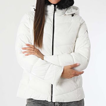 Deeluxe - Mattia 04V669W Donna Cappotto con cappuccio bianco