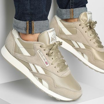 Reebok - Scarpe da ginnastica classiche in nylon 100205112 Beige Chalk