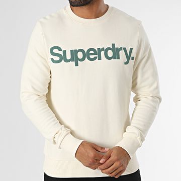 Superdry - Felpa girocollo Classic Core Logo M2013714A Beige