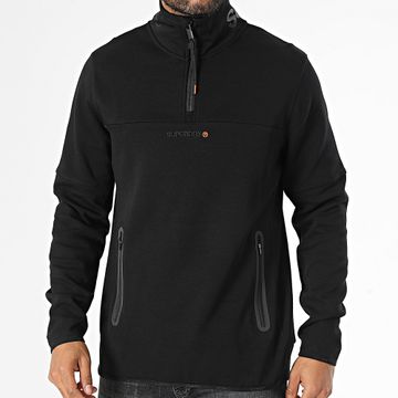Superdry - Loose Tech Logo Zip Neck Sweat Top M2013959A Nero