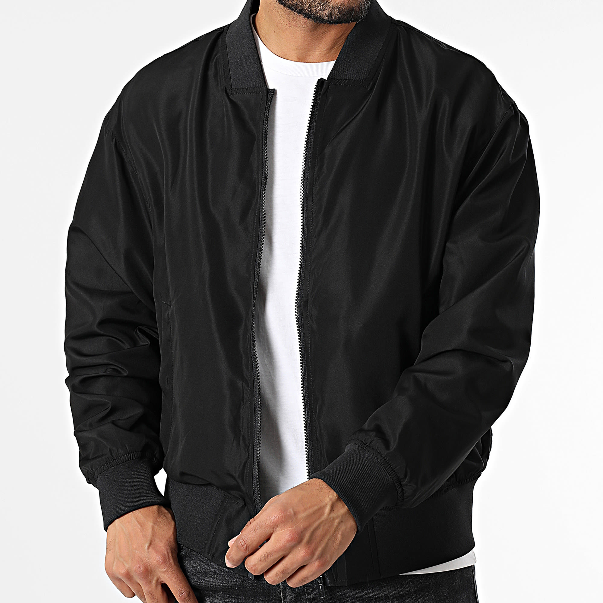 Urban Classics - Giacca bomber TB6637 Nero