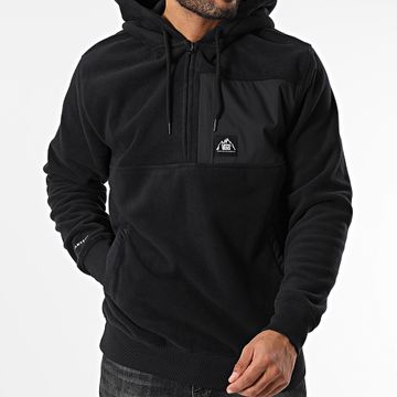 Vans - Venditore 00JY4 Felpa con cappuccio in pile nero e collo con zip
