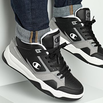 Champion - Scarpe Overtime Mid Cut S22274 Nero Grigio