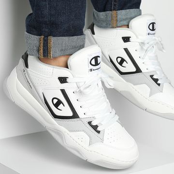Champion - Scarpe da ginnastica Overtime Mid Cut S22274 Bianco Nero