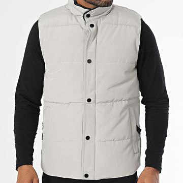 Frilivin - Cappotto senza maniche grigio