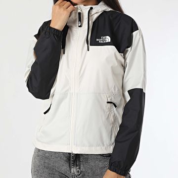 The North Face - Sheru Giacca a vento con cappuccio da donna A4C9H Beige Nero