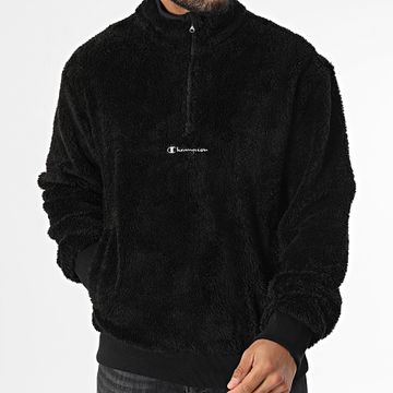 Champion - Maglione in pile con collo a zip 220285 Nero