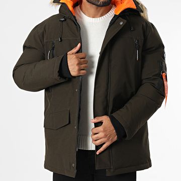Geographical Norway - Arnold Parka con cappuccio verde kaki