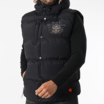 Geographical Norway - Vilano - Giacca senza maniche con cappuccio nero