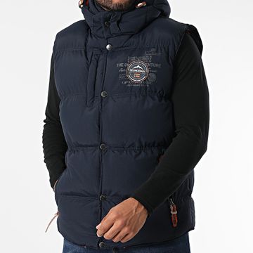 Geographical Norway - Vilano Cappotto senza maniche con cappuccio blu navy