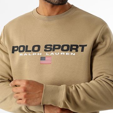 Polo Sport Ralph Lauren - Felpa girocollo Sport Logo Cammello