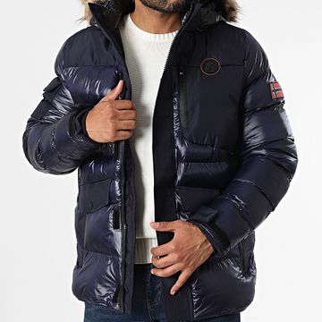 Geographical Norway - Giacca con cappuccio in ampolla blu navy