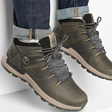 Timberland - Sprint Trekker Mid Lace A6DQD Scarpe da ginnastica full grain grigio medio