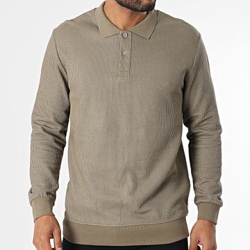 Classic Series - Polo a maniche lunghe verde cachi