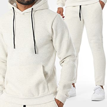 John H - Tuta da ginnastica beige screziato
