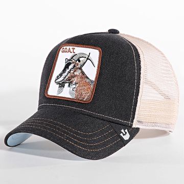 Goorin Bros - Cappello di capra Trucker Nero Heather Beige