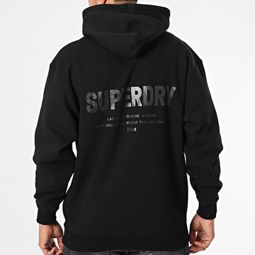 Superdry - Felpa con cappuccio Utility Sport Logo M2013731A Nero