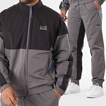 EA7 Emporio Armani - Tuta da ginnastica 6DPV04-PNHEZ Nero Grigio