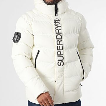 Superdry - Piumino City Graphic con cappuccio M5011902A Ecru
