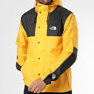 The North Face - Giacca a vento con cappuccio Mountain A5IG3 Giallo Nero