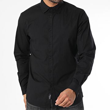 Tiffosi - Camicia Curt Slim a maniche lunghe 10057210 Nero