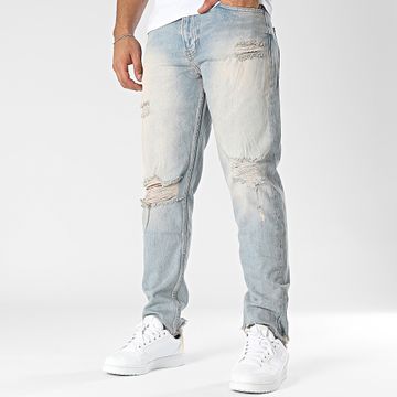 2Y Premium - Jeans slim Blu Denim Beige