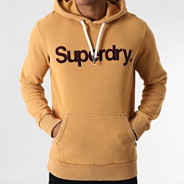 Superdry - Felpa con cappuccio Classic Core Logo M2013707A Camel