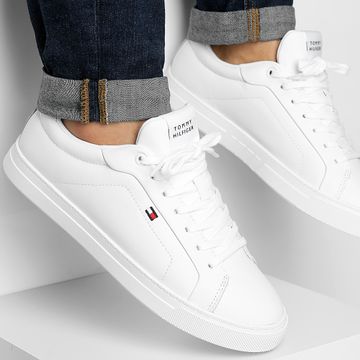 Tommy Hilfiger - Sneakers Icon Court Leather Flag 5317 Bianco