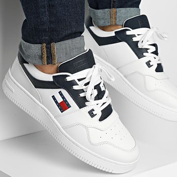 Tommy Jeans - Scarpe da ginnastica retro Basket Essential 1395 Navy