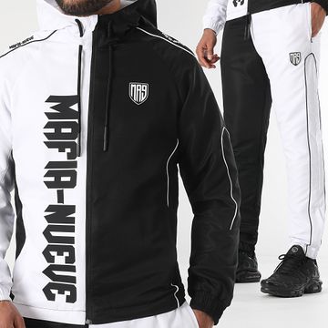 MA9 Mafia Nueve - Tuta da ginnastica Scare Carbon White
