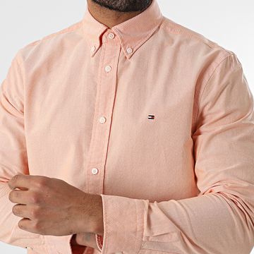 Tommy Hilfiger - Camicia a maniche lunghe Solid Heritage Oxford 5774 Salmon