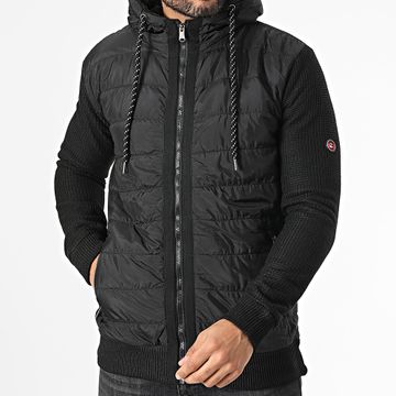 American People - Giacca Benji nera con cappuccio e zip