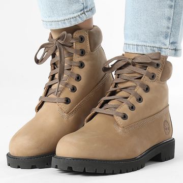 Timberland - Stivali Donna 6 In Lace Waterproof A6BET Medium Beige Nubuck