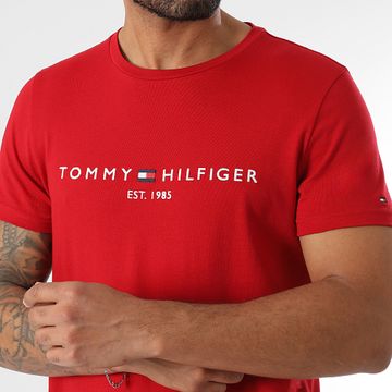 Tommy Hilfiger - 1797 Logo Tee Shirt Rosso
