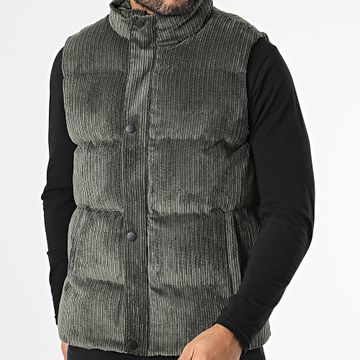 Classic Series - Cappotto senza maniche verde cachi