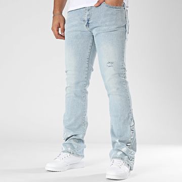 Ikao - Jeans flare con lavaggio blu