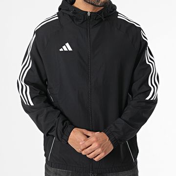 Adidas Sportswear - Tiro24 IM8806 Felpa con cappuccio e cerniera nera
