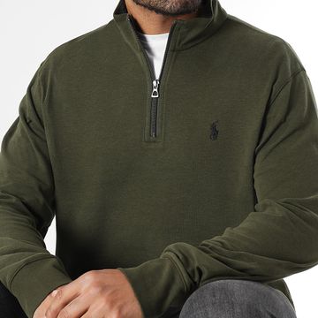 Polo Ralph Lauren - Felpa Original Player con collo a zip Verde Khaki