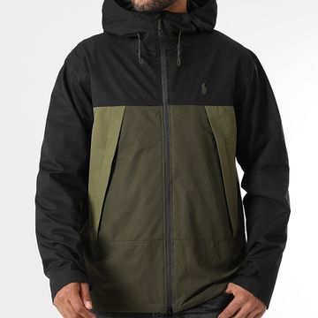 Polo Ralph Lauren - Giacca classica con cappuccio e zip verde kaki