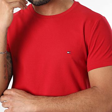 Tommy Hilfiger - Maglietta slim stretch 0800 rosso
