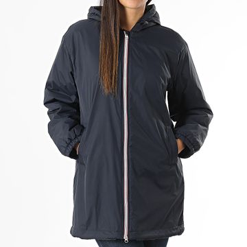 Only - Giacca donna Fry Fur Navy con cappuccio e zip