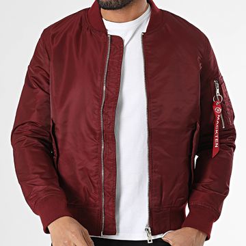 Mackten - Giacca bomber Bordeaux