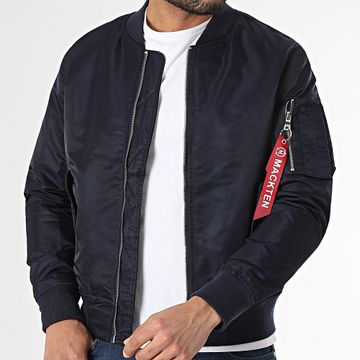 Mackten - Giacca bomber blu navy