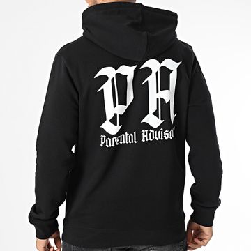 Parental Advisory - Felpa con cappuccio Gothic Back Logo Nero