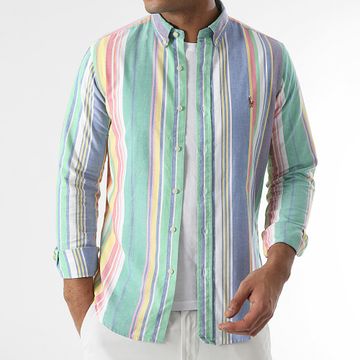 Polo Ralph Lauren - Camicia a maniche lunghe Slim Fit Classics Multi