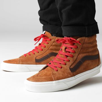 Vans - Scarpe da ginnastica Hi-Top Sk8-Hi CMXN1Z1 Pig Suede Plaid Glazed Gi
