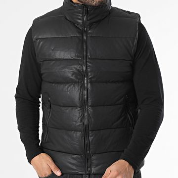 Frilivin - Cappotto nero senza maniche