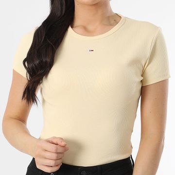 Tommy Jeans - Tee donna Essential Slim 7383 Giallo