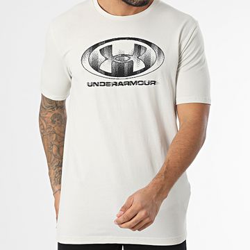Under Armour - Maglietta con logo Glitch 1386810 Beige