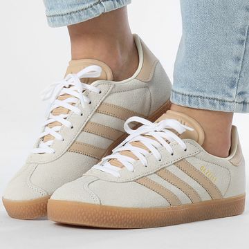Adidas Originals - Gazelle J Scarpe da ginnastica da donna IH7506 Cream White Magic Beige Gum3